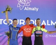 The suspense is getting more intense: For the first time in history, Astana team let victory slip away on the first stage of the Tour of Almaty.